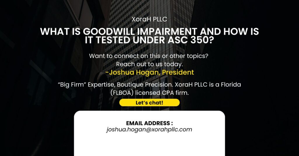 What Is Goodwill Impairment and How Is It Tested Under ASC 350